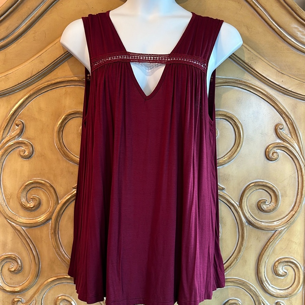 NWT Nordstrom H.I.P. Burgundy tank